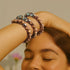 Velvet Plum | Purple Caramel | Firefly Glass Swirl Bracelet